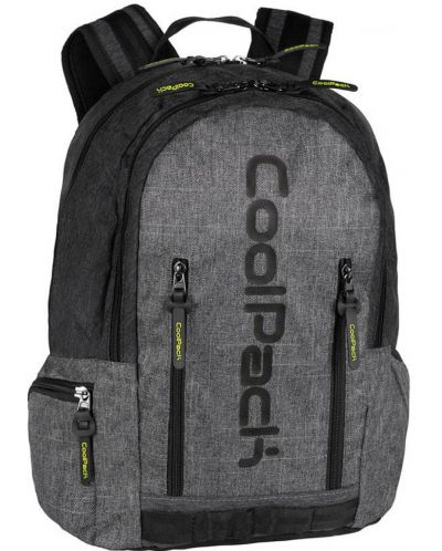 Σχολική τσάντα Cool Pack - Impact II, μαύρη-γκρι - 1