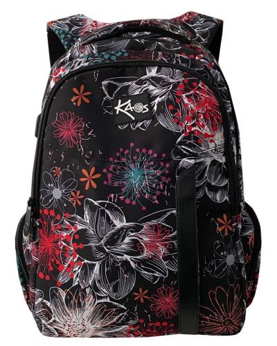 Σχολική τσάντα  Kaos Urban - Dharma, 3 θήκες - 1