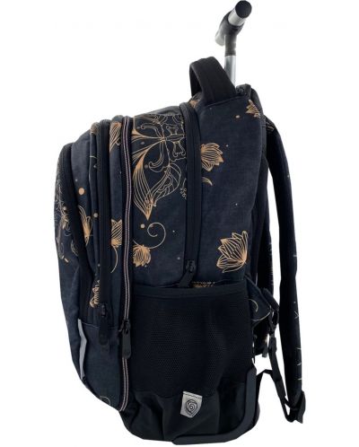 Σχολική τσάντα με ρόδες Kaos 2 σε 1 - Flower Passion - 3