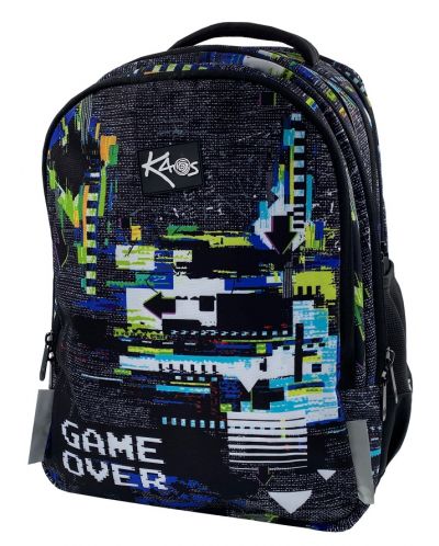 Σχολική τσάντα   Kaos 2 σε 1 - Game Over, 4 θήκες - 2