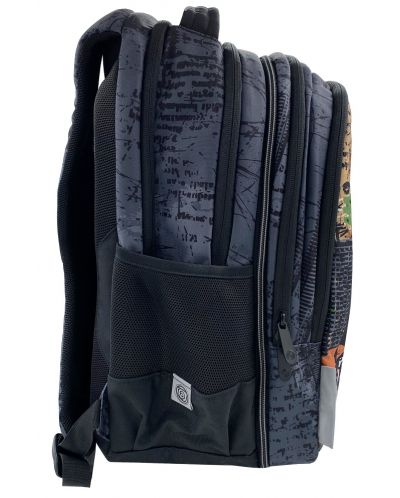Σχολική τσάντα   Kaos 2 σε 1 - Wroom, 4 θήκες - 4
