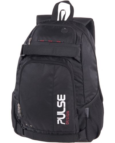 Σχολική τσάντα Pulse Skate - Stripe, Μαύρη  - 1
