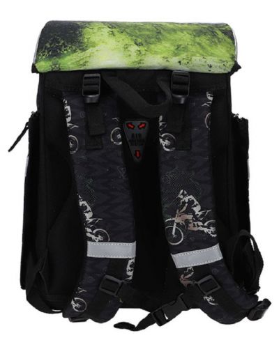Σχολικό σετ  ABC 123 Motocross - 2023,σακίδιο πλάτης, αθλητική τσάντα, δύο κασετίνες και πορτοφόλι - 4
