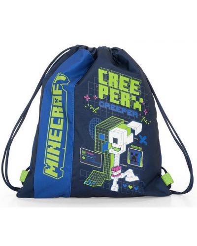 Αθλητική τσάντα  Panini Minecraft - Creeper Anatomy Neon - 1