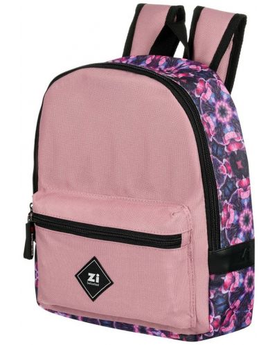 Σχολική τσάντα με μοτίβα λουλουδιών Zizito - Zi, ροζ - 2
