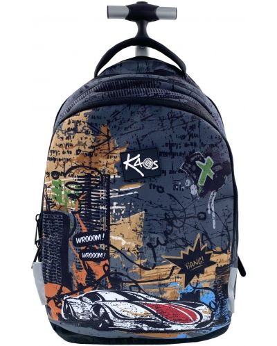 Σχολική τσάντα με ρόδες Kaos 2 σε 1 - Wroom - 1
