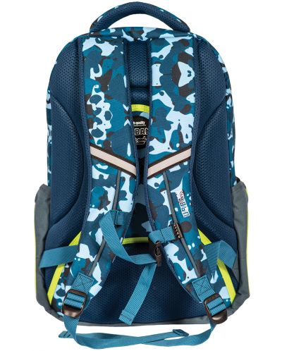 Σχολική ανατομική τσάντα S Cool - Urban, Blue & Green	 - 3