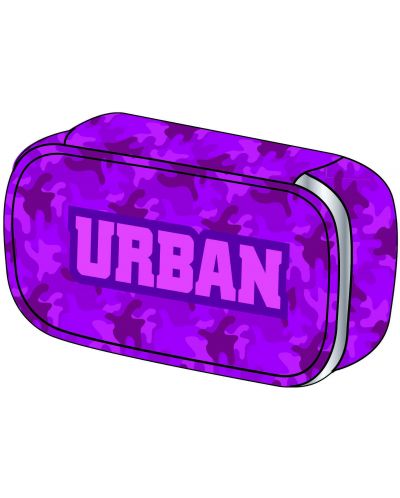 Σχολική κασετίνα S. Cool Urban - Purple Military - 1