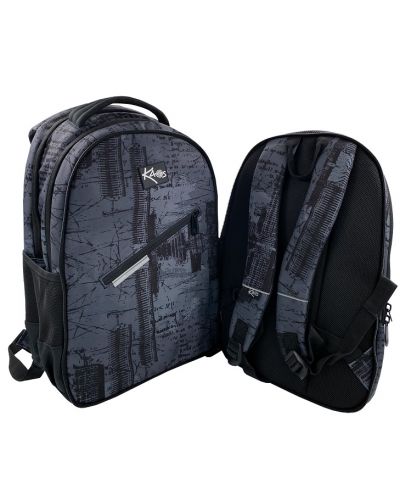Σχολική τσάντα   Kaos 2 σε 1 - Wroom, 4 θήκες - 6