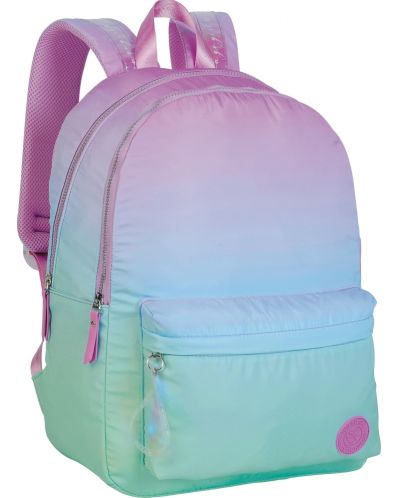 Σχολική τσάντα  Miss Lemonade Sunshine -2 τμήματα, βυσσινί - 1