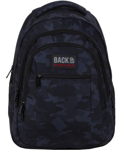 Σχολική τσάντα Derform BackUp - Black Camouflage - 2