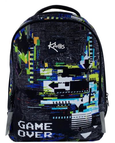 Σχολική τσάντα   Kaos 2 σε 1 - Game Over, 4 θήκες - 1