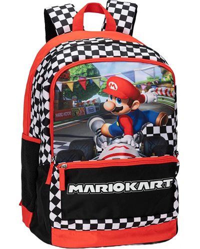 Σχολικό σακίδιο Panini Super Mario - Mario Kart, 2 θήκες - 1
