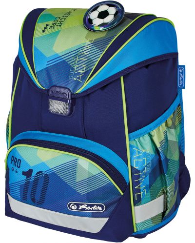 Σχολική τσάντα Herlitz UltraLight - Green Goal - 1