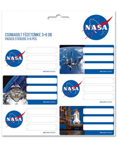  Σχολικές ετικέτες Ars Una NASA - 18 τεμάχια - 1