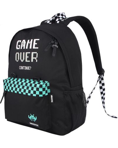 Σχολική τσάντα Unkeeper - Game Over, πράσινη - 2