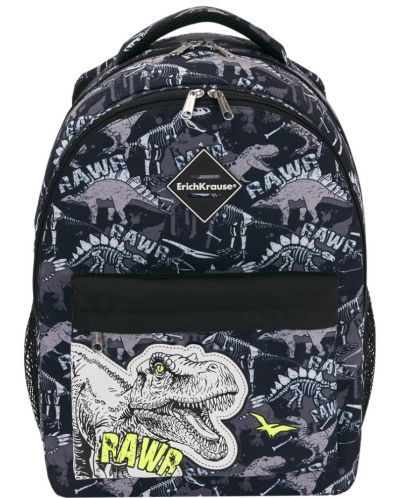 Σχολική τσάντα πλάτης Erich Krause EasyLine - Dinosaur Park, 2 θήκες, 20 l - 2