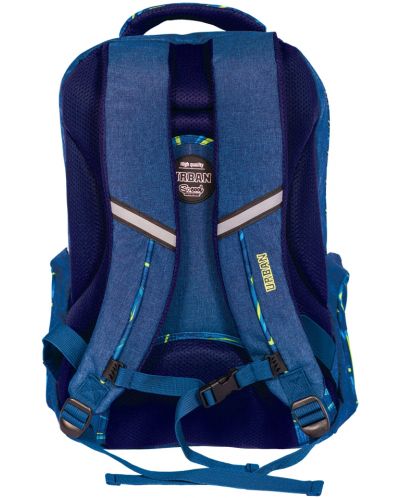 Σχολική τσάντα ανατομική S Cool - Urban, Green Lines - 3