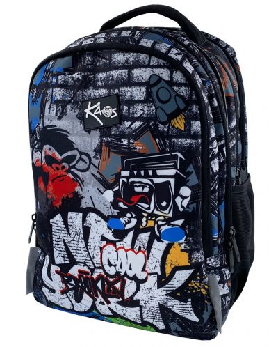 Σχολική τσάντα   Kaos 2 σε 1 - Gorilla,4 θήκες - 2