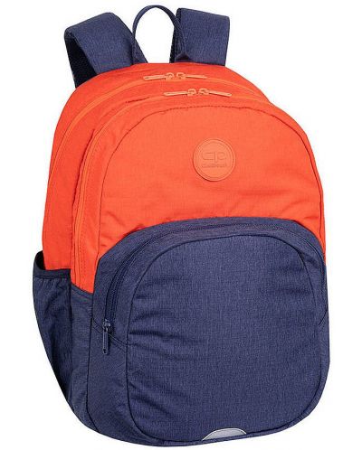 Σχολικό σακίδιο Cool Pack Rider - Πορτοκαλί και μπλε, 27 l - 1