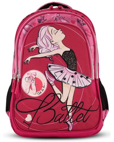Σχολικό σακίδιο πλάτης  Graffiti Ballerina - Με 3 θήκες - 2
