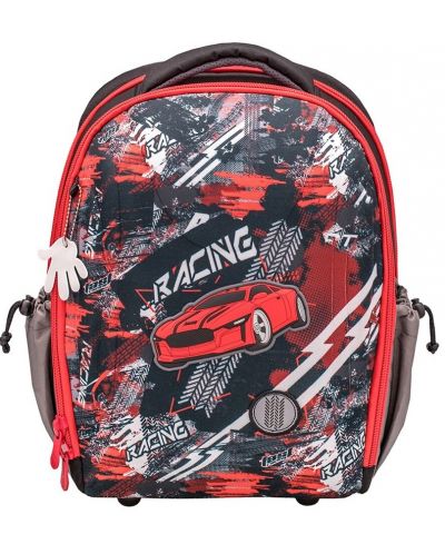 Σχολική τσάντα-κουτί Belmil - Racing, με ποδαράκια και 3 τμήματα - 3