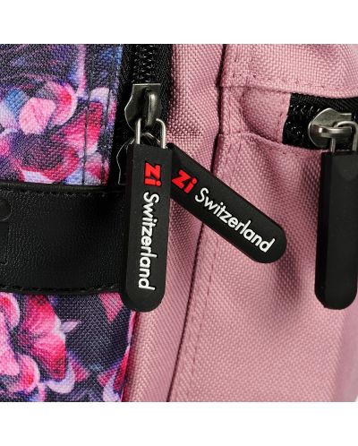Σχολική τσάντα με μοτίβα λουλουδιών Zizito - Zi, ροζ - 6