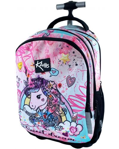 Σχολική τσάντα με ρόδες Kaos 2 σε 1 - Sweet Dream - 2