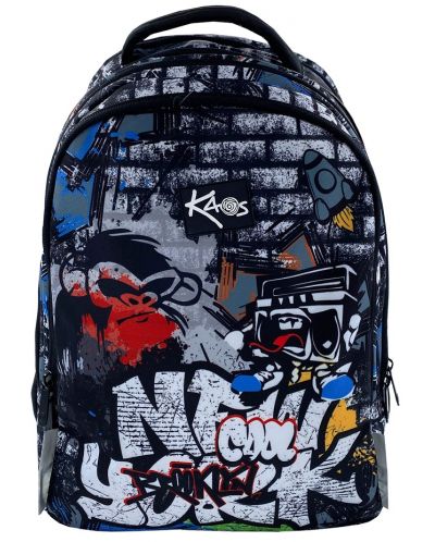Σχολική τσάντα   Kaos 2 σε 1 - Gorilla,4 θήκες - 1