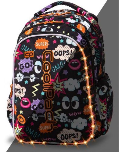 Σχολική φωτιζόμενη LED τσάντα Cool Pack Joy - Comics - 4