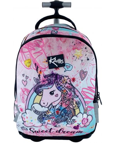 Σχολική τσάντα με ρόδες Kaos 2 σε 1 - Sweet Dream - 1