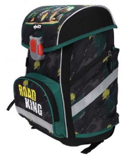 Σχολικό σετ  ABC 123 Road King - 2023,  σακίδιο πλάτης, αθλητική τσάντα  και  δύο κασετίνες  - 2