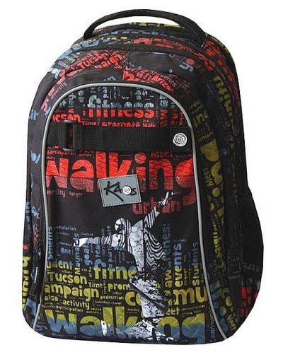 Σχολική τσάντα  Kaos 2 σε  1 - Walking, 4 θήκες - 1