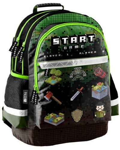 Σχολική τσάντα  Paso Start Game -2 θήκες - 1