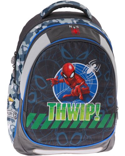Σχολική τσάντα  Play Spider-Man - Maxx Thwip, με 3 τμήματα  - 1