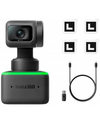 Web κάμερα Insta360 - Link 4K AI,μαύρο/πράσινο - 4