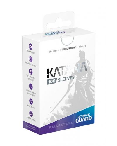 Ultimate Guard Katana Sleeves Standard Size White (100) - 1