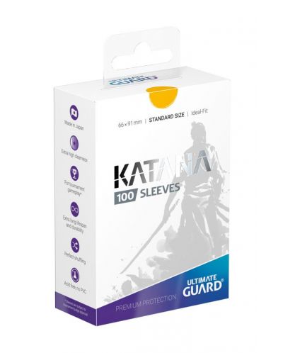 	Ultimate Guard Katana Sleeves Standard Size Yellow (100) - 1