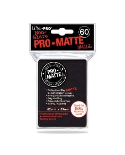 Ultra Pro Card Protector Pack - Small Size (Yu-Gi-Oh!) Pro-matte- Μαύρο 60 τεμ. - 1