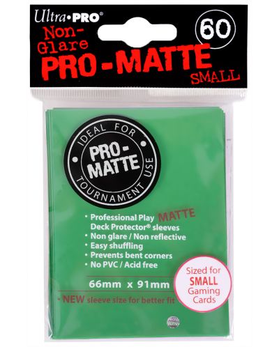 Ultra Pro Card Protector Pack - Small Size (Yu-Gi-Oh!) Pro-matte- Πράσινο 60 τεμ. - 1