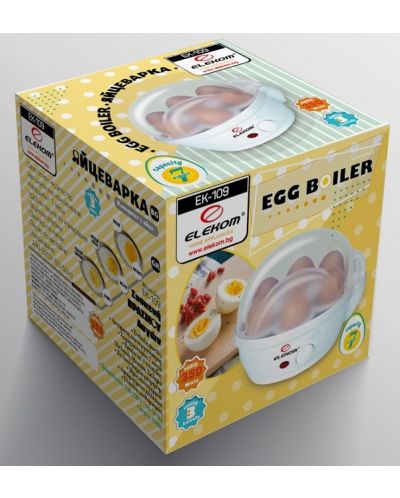 Αυγολέβητας  Elekom - ЕК-109, 350 W,7 αυγά, άσπρο  - 2