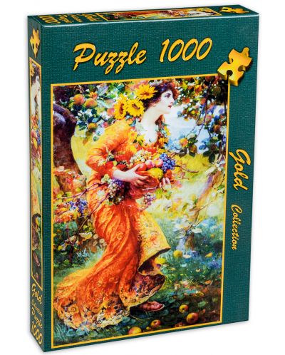 Παζλ Gold Puzzle 1000 κομμάτια - Στον λαχανόκηπο  - 1