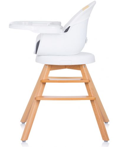 Περιστρεφόμενη καρέκλα φαγητού Chipolino -  Roto, 3 σε 1, λευκό - 4