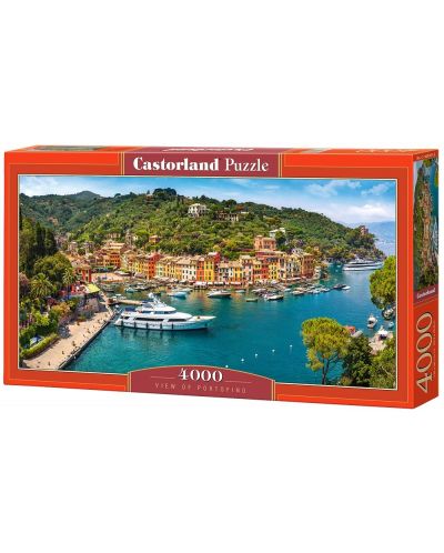 Πανοραμικό  Παζλ Castorland 4000 κομμάτια - Θέα στο Πόρτο Φίνο, Ιταλία  - 1