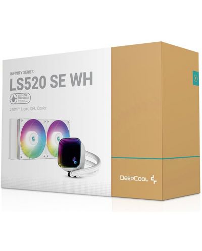 Υδρόψυξη  DeepCool - LS520 RGB SE White, 2x120 mm - 6