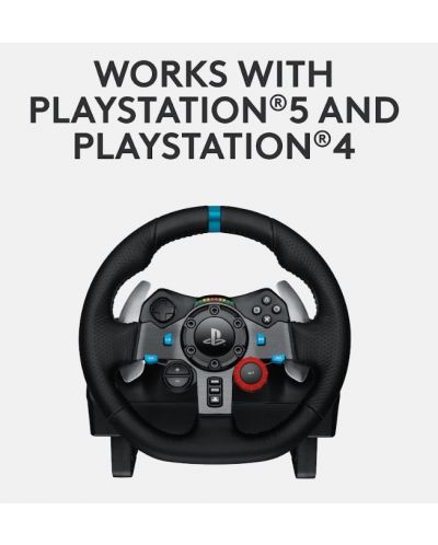 Τιμόνι με πεντάλ και ακουστικά  Logitech - G29 Driving Force, Astro A10, PS5/PS4, λευκό - 2