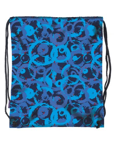 Αθλητική τσάντα με κορδόνι BackUP - Blue abstraction - 1