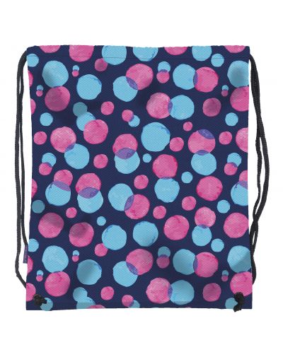 Αθλητική τσάντα με κορδόνι BackUP - Πολύχρωμες κουκκίδες - 1