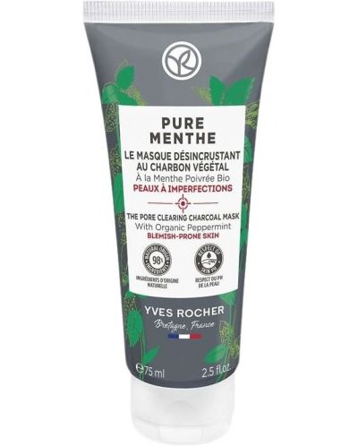 Yves Rocher Pure Menthe Μάσκα προσώπου με κάρβουνο, 75 ml - 1