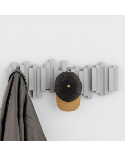 Κρεμάστρα τοίχου Umbra - Sticks, με 5 γάντζους, γκρι - 7